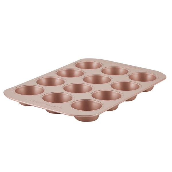 Farberware Nonstick Bakeware Muffin Pan, 12-Cup, Rose Gold EasyOptionXY LLC