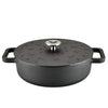Farberware Disney 3 Quart Cast Iron Shallow Casserole, Black EasyOptionXY LLC