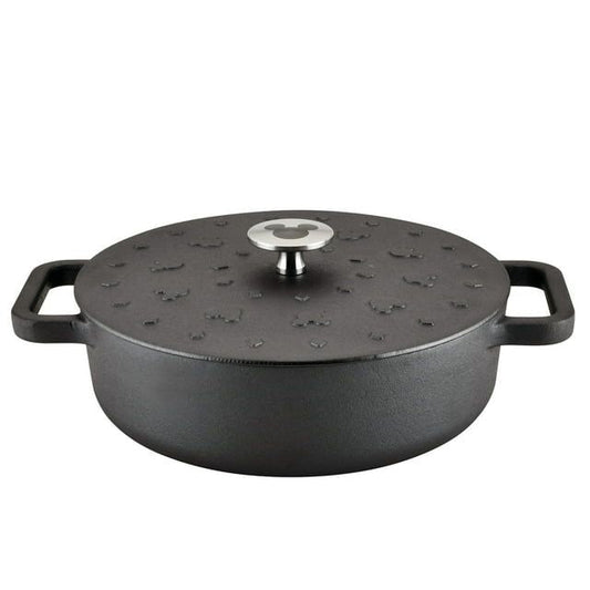 Farberware Disney 3 Quart Cast Iron Shallow Casserole, Black EasyOptionXY LLC