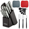 Farberware Classic 22 Piece Stamped Stainless Steel Knife Set and Utensil Set EasyOptionXY LLC