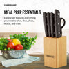 Farberware Classic Stainless Steel 6-Piece Tripe-Riveted Knife Set with Black Handle EasyOptionXY LLC