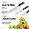 Farberware Classic 3 Piece Triple Riveted Knife Set Stainless Steel Black Handle EasyOptionXY LLC