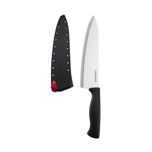 Farberware Edgekeeper Classic 8-inch Chef Knife with Black Self-Sharpening Sleeve and Handle EasyOptionXY LLC