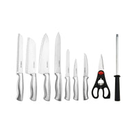 Farberware 15-piece Cutlery Set-Stamped Stainless Steel in Black Block EasyOptionXY LLC