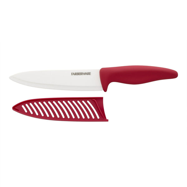 Farberware Professional 6-inch Ceramic Kitchen Chef Knife in Red EasyOptionXY LLC