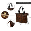Portland Leather Tote with Zipper