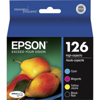 EPSON 126 DURABrite Ultra Ink Black & Color Combo Pack For WF-3520, WF-3530, WF-3540, WF-520, WF-545, WF-630, WF-633, WF-635, WF-645, WF-7010, WF-7510, WF-7520, WF-840, WF-845 and other select models EasyOptionXY LLC