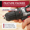 Hyper Tough 20V Max Lithium-Ion 3/8 inch Cordless Drill, 71-Piece Home Tool Set, 1.5Ah Lithium-Ion Battery & Charger, Bit Holder, & Storage Bag EasyOptionXY LLC