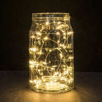 16.5ft 50 Yellow LED Copper Wire String Fairy Lights