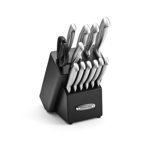 Farberware Edgekeeper 13-piece Pro Self-Sharpening Knife Block Set in Black EasyOptionXY LLC