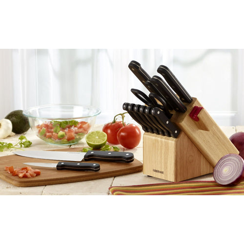 Farberware Edgekeeper 14-piece Triple-Rivet Knife Block Set EasyOptionXY LLC