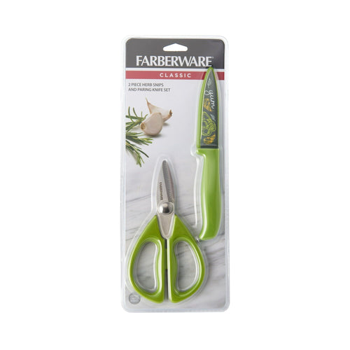 Farberware Classic 2-piece Herb Shears and 3.5-inch Resin Paring Knife EasyOptionXY LLC