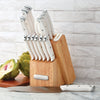 Farberware Edgekeeper Triple Riveted Knife Block Set with Built in Sharpener 14-piece in White EasyOptionXY LLC