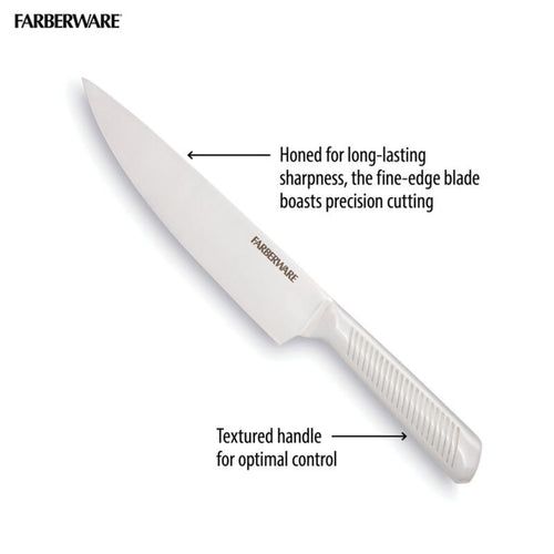 Farberware Professional 8-inch Forged Textured Stainless Steel Chef Knife EasyOptionXY LLC