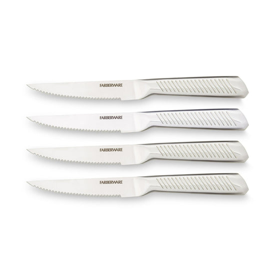 Farberware Professional 4-piece Forged Textured Stainless Steel Steak Knife Set EasyOptionXY LLC