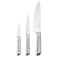 Farberware Professional 3-piece Forged Textured Stainless Steel Knife Set EasyOptionXY LLC