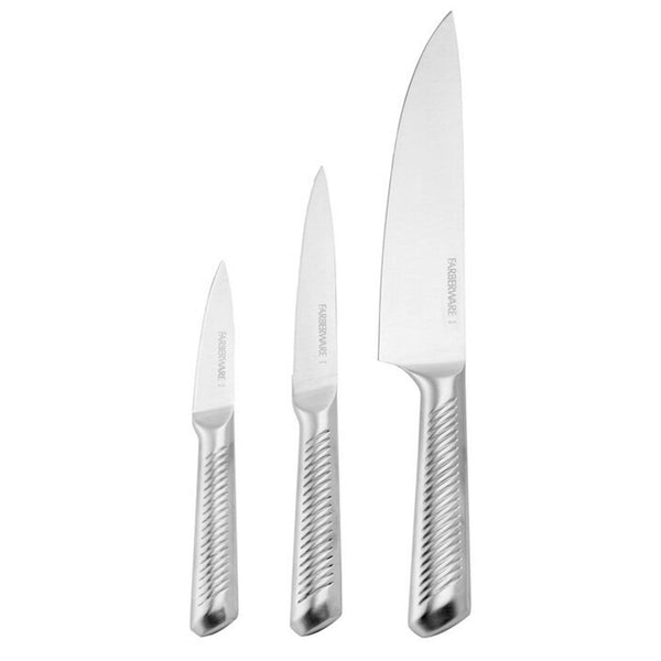 Farberware Professional 3-piece Forged Textured Stainless Steel Knife Set EasyOptionXY LLC