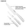Farberware Professional 3-piece Forged Textured Stainless Steel Knife Set EasyOptionXY LLC