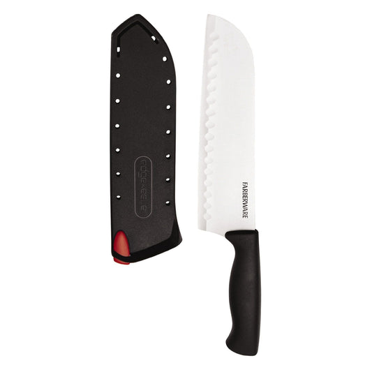 Farberware Edgekeeper 7-inch Santoku Black Knife with Self-Sharpening Sleeve EasyOptionXY LLC
