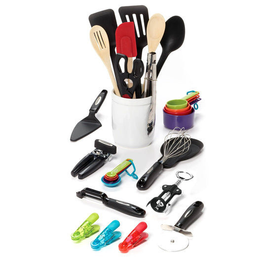 Farberware 28-piece Kitchen Utensil & Gadget Set in Assorted Colors EasyOptionXY LLC