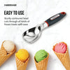 Farberware Soft Grips Stainless Steel Ice Cream Scoop with Rubber Black Handle and Red Accents EasyOptionXY LLC