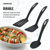 Farberware Set of 3 Nylon Tools, Slotted Turner, Short Turner, Basting Spoon Black EasyOptionXY LLC