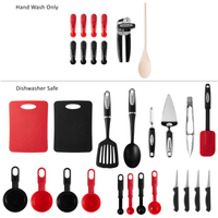 Farberware Professional 30-piece Black and Red Kitchen Tool and Gadget Starter Set EasyOptionXY LLC
