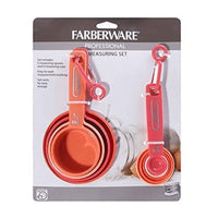 Farberware Measuring Cups and Spoons Set, 9 Piece - Coral Ombre EasyOptionXY LLC