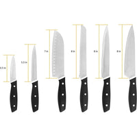 Farberware Triple Riveted Soft Grip Knife Set with Blade Covers and Gadgets, 23 Piece, Black EasyOptionXY LLC