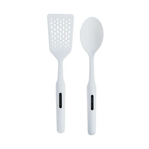 Farberware Professional Slotted Turner and Basting Spoon, White EasyOptionXY LLC