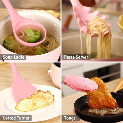 Hecef 32 PCS Silicone Cooking Utensils Set, 446¡ãF Heat Resistant BPA Free for Nonstick Cookware EasyOptionXY LLC