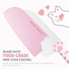 Hecef Cute Kitchen Knife Set with Block Scissors, 5-Piece Pink Cat Claw Sharp Chopping Chef Knives EasyOptionXY LLC