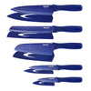 Hecef 5PCS Kitchen Knife Set, Blue Sharp Essential Chef Cooking Knives with Ergonomic Handle EasyOptionXY LLC