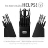Hecef 15-Piece Kitchen Knife Set with Block, Razor Sharp Japanese Damascus Pattern Professional Chef Knife Set EasyOptionXY LLC