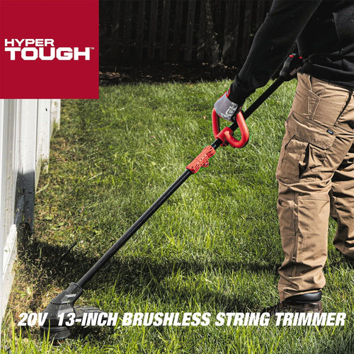 Hyper Tough 20V 13" Brushless String Trimmer with Rapid Reload Trimmer Head, HT22-401-03-02 EasyOptionXY LLC