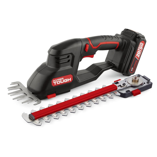 Hyper Tough 20V Cordless 5" Shear/ 9" Shrubber, with Battery and Charger; HT13-401-003-02 EasyOptionXY LLC