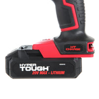 Hyper Tough 20V Max Lithium-ion Cordless Drill, 3/8 inch Chuck, Variable Speed, with 1.5Ah Lithium-ion Battery and Charger, Bit Holder & LED Light EasyOptionXY LLC