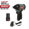 Hyper Tough 12-Volt Cordless Brushless Impact Driver Plus 4 Ah Battery EasyOptionXY LLC