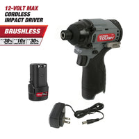 Hyper Tough 12-Volt Cordless Brushless Impact Driver Plus 4 Ah Battery EasyOptionXY LLC