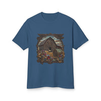 Weathered Barn and Wildflowers Tee