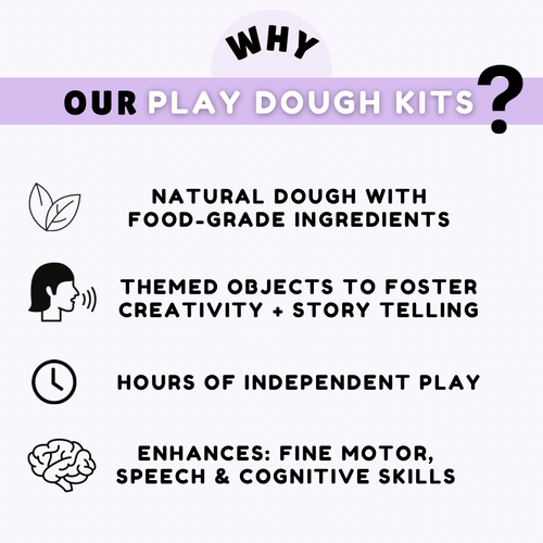 Construction Site Playdough Sensory Toy Kit
