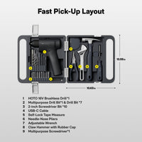 16V Brushless Drill Tool Kit