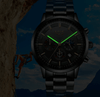 Men's Waterproof  Watch With Chronometers And Date Display Unique Design Perfect Gift