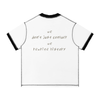 "Rewrite History" Contrast-Stitched Cotton T-Shirt