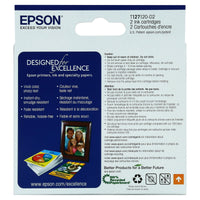 EPSON 127 DURABrite Ultra Ink Black Dual Cartridge Pack For NX-530, NX-625, WF-3520, WF-3530, WF-3540, WF-545, WF-60, WF-630, WF-633, WF-635, WF-645, WF-7010, WF-7510, WF-7520, WF-840, WF-845 EasyOptionXY LLC