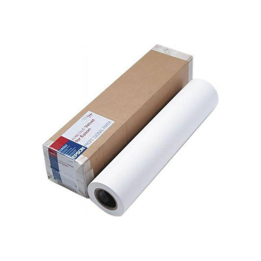 Epson America SP91203 Somerset Velvet Paper Roll, 255 g, 24" x 50 ft, White EasyOptionXY LLC