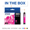 Epson 202 Standard-capacity Magenta Ink Cartridge works with WF-2860 and XP-5100 EasyOptionXY LLC