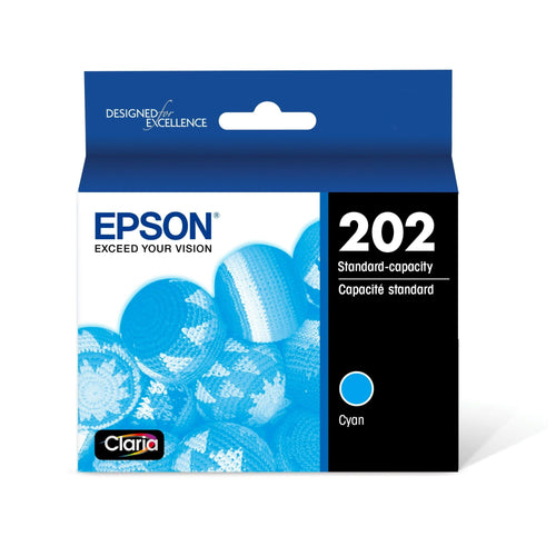 EPSON 202 Claria Ink Standard Capacity Cyan Cartridge (T202220-S) Works with WorkForce WF-2860, Expression XP-5100 EasyOptionXY LLC