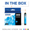 EPSON 202 Claria Ink Standard Capacity Cyan Cartridge (T202220-S) Works with WorkForce WF-2860, Expression XP-5100 EasyOptionXY LLC