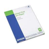 Epson Velvet Fine Art Paper, 8-1/2 x 11, White, 20 Sheets/Pack EasyOptionXY LLC